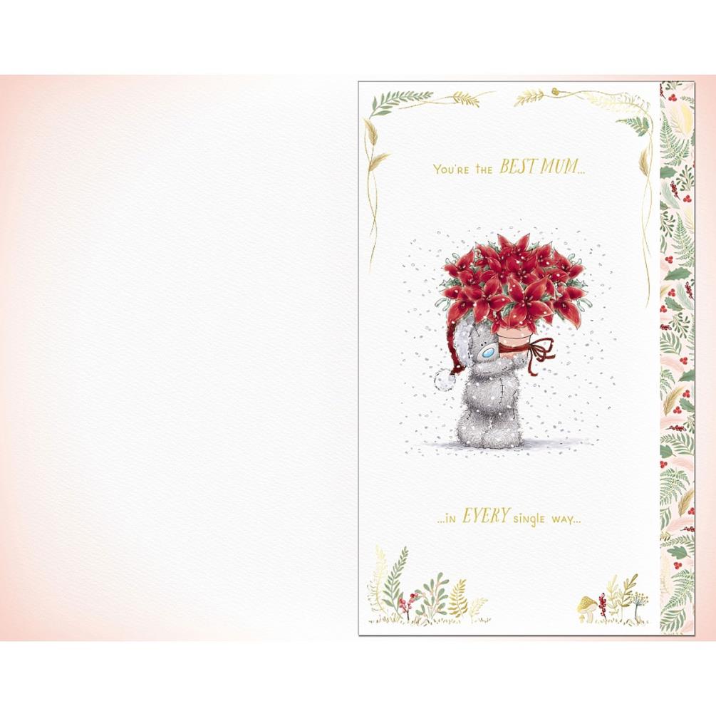 Lovely Mum Handmade Me to You Bear Christmas Card Extra Image 1